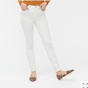 J. CREW FACTORY 9" high-rise white skinny jean
